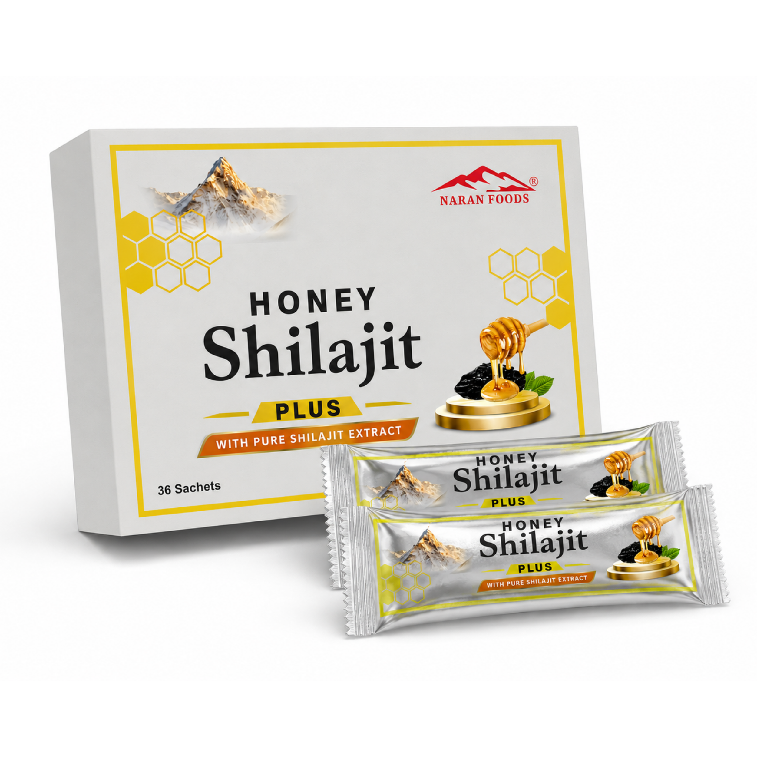 Honey Shilajit Plus – 36 Sachets Pack | Pure Premium Shilajit with Honey