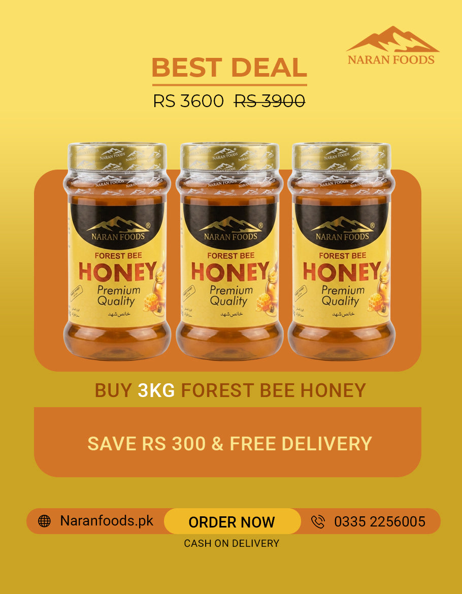 Naran Forest Bee Honey – 3KG Premium Bundle