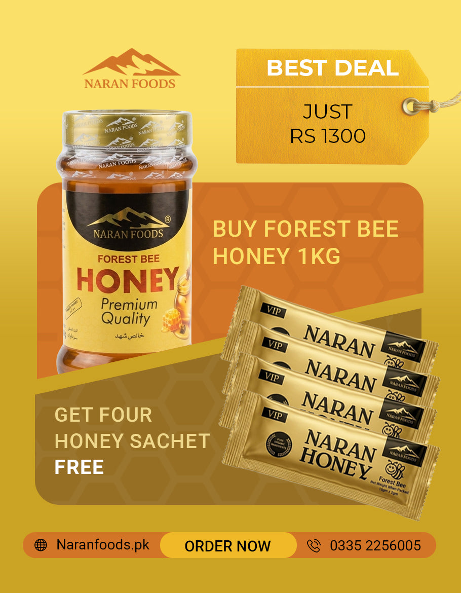 Forest Bee Honey 1KG + 4 Free Honey Sachets