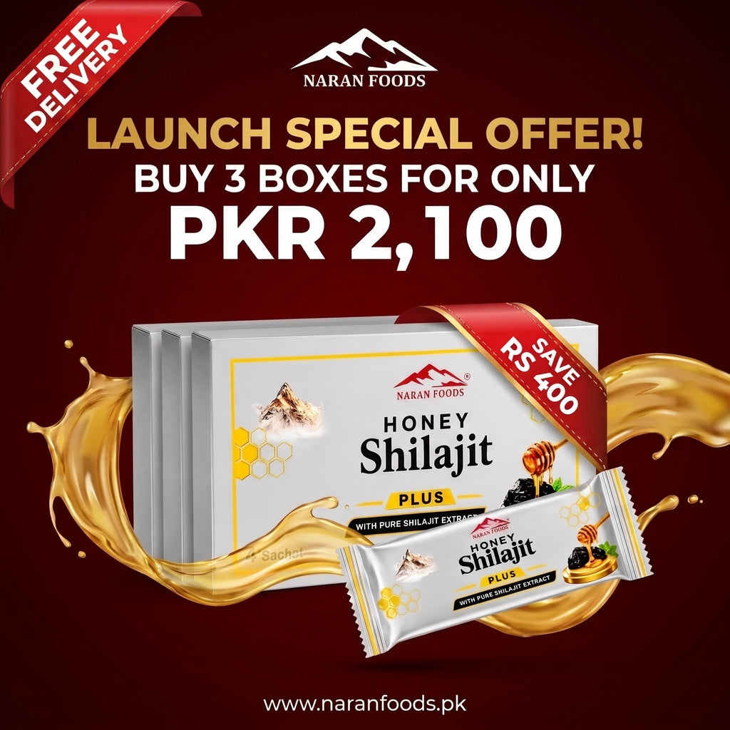 Honey Shilajit Plus – Buy 3 Boxes for PKR 2,100 | Launch Offer + Free Delivery | Naran Foods
