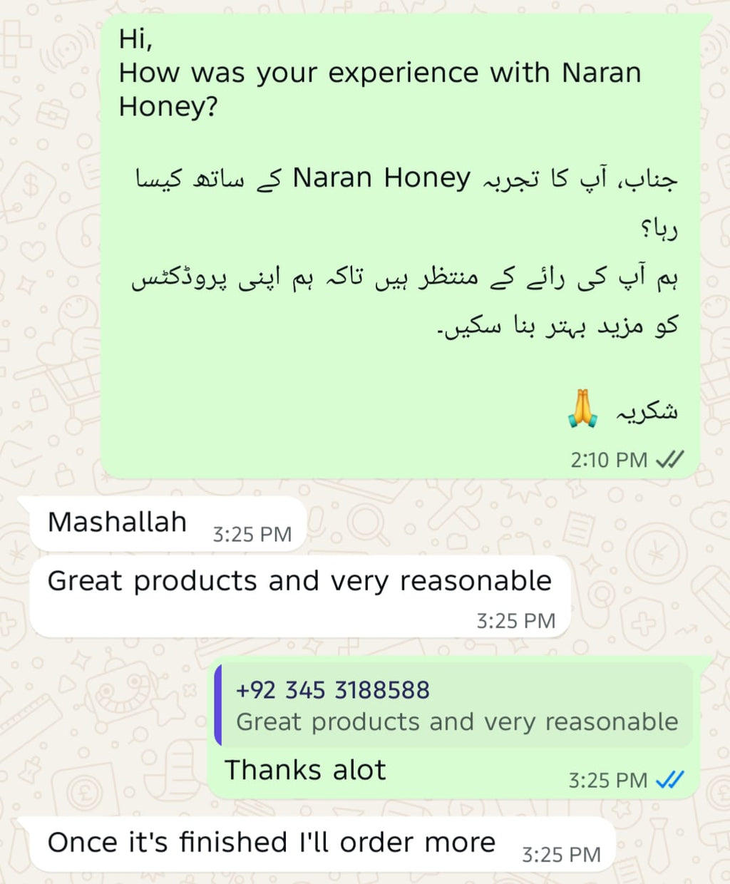 NARAN FOREST BEE (ACACIA) HONEY 1000gm