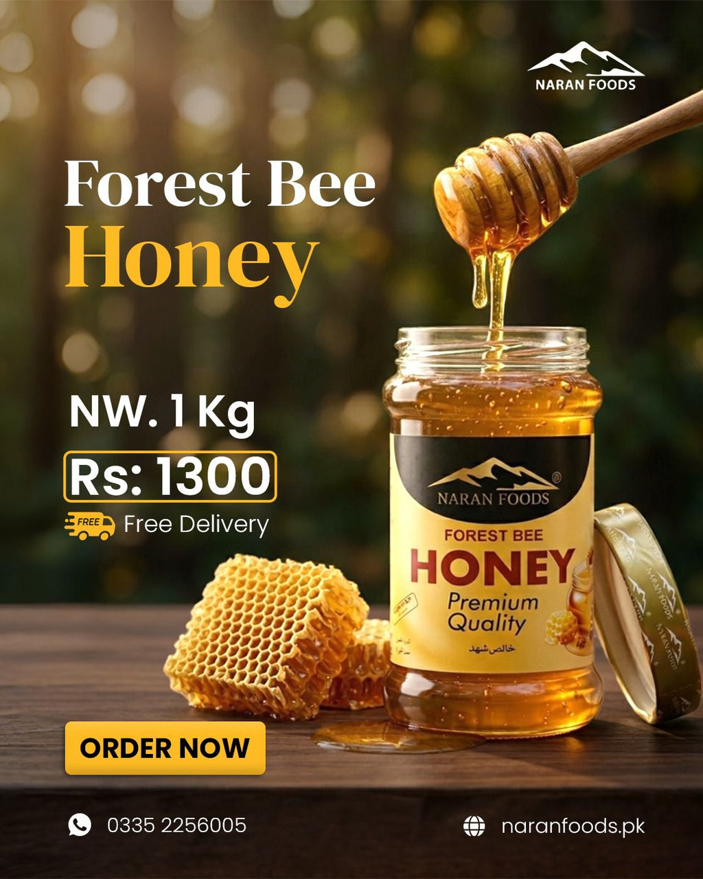 FOREST BEE ACACIA HONEY 1000gm