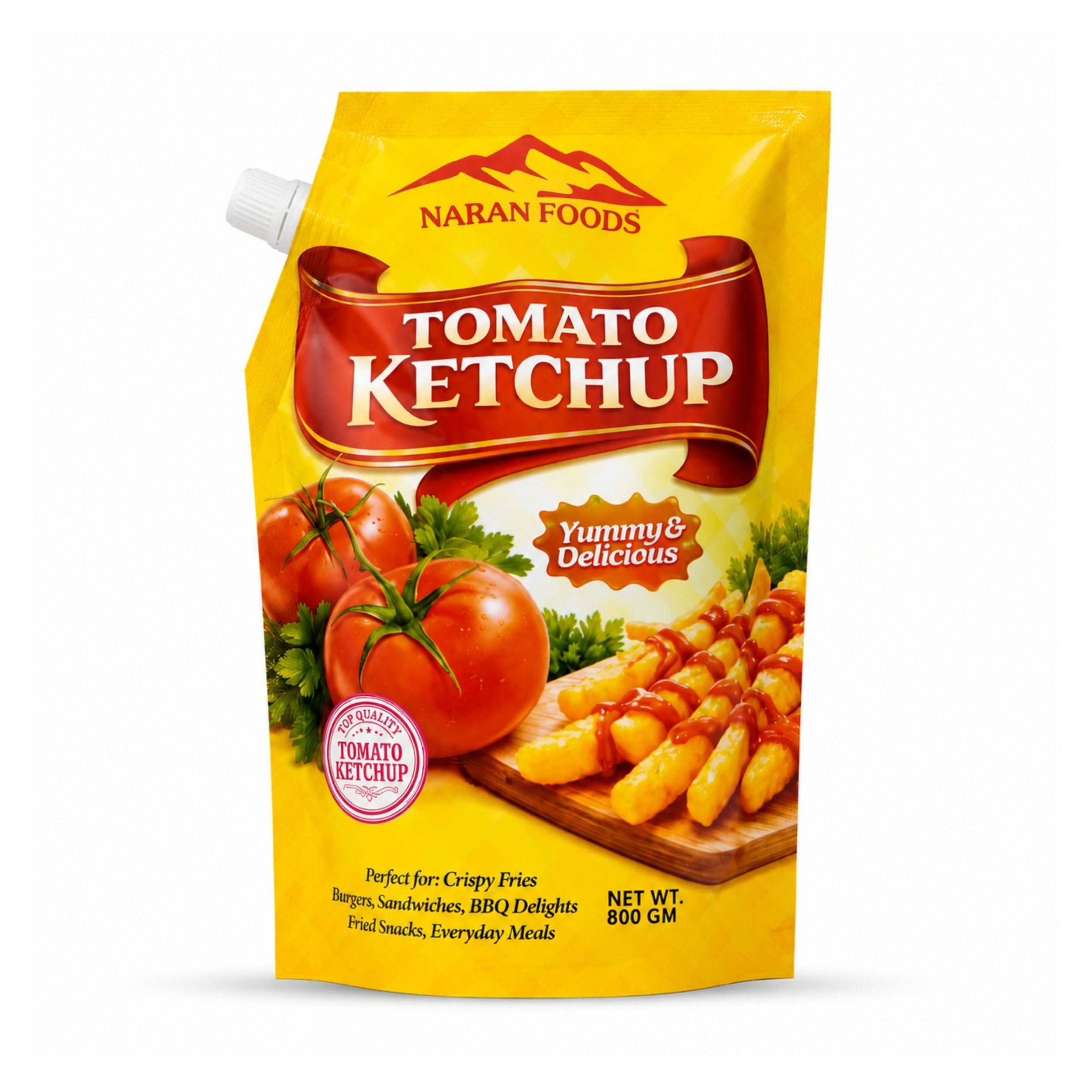 Naran Foods Tomato Ketchup Pouch 800Gm Family Pack